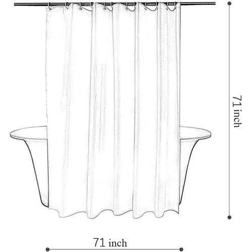 Bless international Shower Curtain 71*71 Inch With Hooks & Reviews